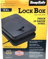 Snap Safe XXL Lock box with 2 keys, 16 Ga. Steel,