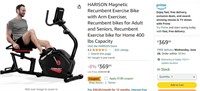 B6185  Magnetic Recumbent Exercise Bike