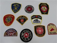 Lot of 10 Fire Uniform Patches
