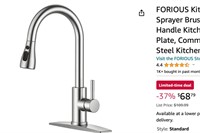 FORIOUS Kitchen Faucet with Pull Down Sprayer