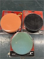 3 foam pads for dual action polishers, 2 are new