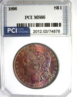 1896 Morgan MS66 LISTS $450