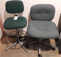 (2) Vintage office chairs