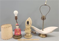 Mid-Century Modern Style Art Pottery Lamps