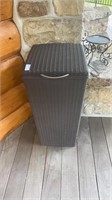 Wicker Garbage Can