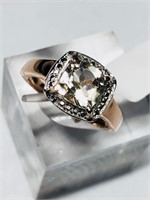 Sterling Silver Morganite Ring