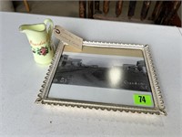 Crandon, SD Custard Glass & Picture Of Main