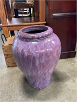 23” tall purple floor vase