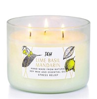 T&H Stress Relief Aromatherapy Candles 3 Wick