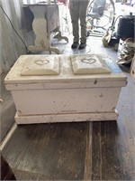 Civil War munitions Box converted to a foot