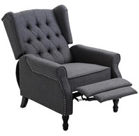 $283 Homcom tufted gray recliner chair