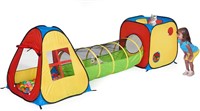 UTEX 3 in 1 Pop Up Play Tent with Tunnel