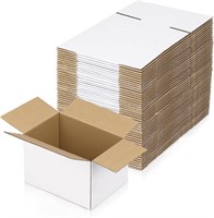 7x5x4 White Shipping Boxes  50 Pack