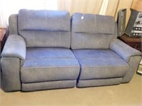 P729- Dual Electric Reclining Couch Works 78" Long
