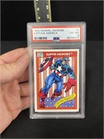 PSA Captain America EX-MT 6 Graded Card