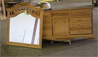 Dresser 18"x70"x33" Approx. & Mirror 45"x 48" Appr