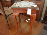 Mahogany side table.