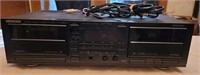 Kenwood double cassette stereo component. Model