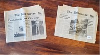 Two Copies of WIlliamston Enterprise Jerry Beach