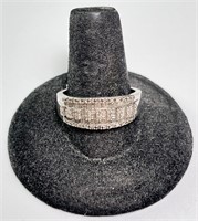 Sterling Gorgeous Diamond Ring (KPM) 3 Gr S-9.75