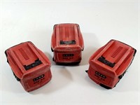 GUC Hilti B22 5.2 -18V Batteries (x3)