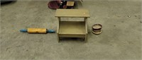 Step stool, rolling pin, planter