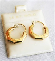 Set of 14K Gold Earrings