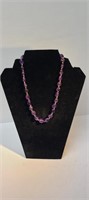 18" Amethyst Beaded Necklace