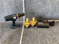 Ryobi Power Drill and Batteries with Charger