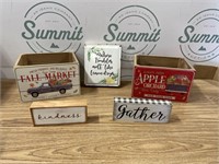 2- 9x6x7 inch Decor crates and more