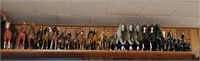 Shelf of toy horses
