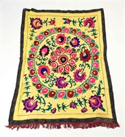 EMBROIDERED UZBEKI SUZANI TAPESTRY