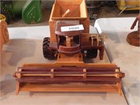 Hand-Crafted Wooden Combine