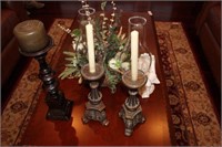 Candlestick and Miscellaneous on Coffee Table