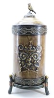 Decorative Metal Container w/Lid