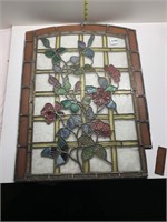 24X18 LEADED STAINED-GLASS WINDOW INSERT, ONE