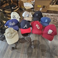 Several Sports & Such Related Baseball Hats