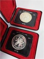 Pair of RCM Proof Silver Dollars