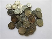 Lot of Many Silver Nickels and Dimes