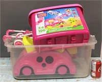 Bin of kids toys