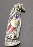Eagle Eagle / American Flag Knife 8" X 3" Blade