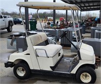 YAMAHA G9 ELECTRIC GOLF CART W/NEW CHARGER, GOOD