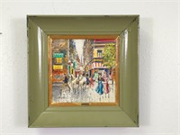 Charles Nicoise Frame Oil Painting 12.5" x 12.5"