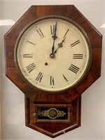 Antique New Haven 8 Day Wall Clock