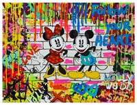 Nastya Rovenskaya- Mixed Media "Mickey & Minnie"