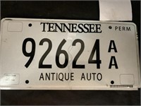 TENNESSEE ANTIQUE AUTO LICENSE PLATE