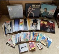 Elvis Presley LP's, 45's, CD's & Cassettes