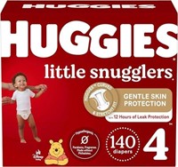 140-Pk Huggies Diapers Size 4-Little Snugglers