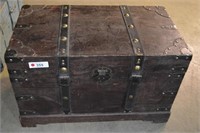 Steamer Trunk Leather Strapping -