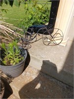 METAL BIKE DECOR 2POTS